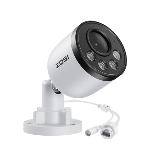 C180 8MP PoE IP Camera, Work with ZOSI PoE NVR