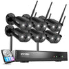 C302 3MP 8-Channel WiFi Security System +1TB/2TB Hard Drive Zosi