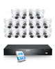 C225 4K 16CH Security System(32-Camera Capable) + NVR Support Dual Hard Drive + 4TB HDD