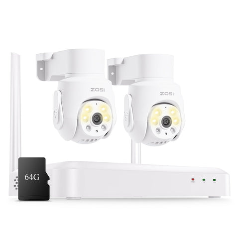 C280 5MP 8CH Wi-Fi6 2-Cam System + 64GB Card