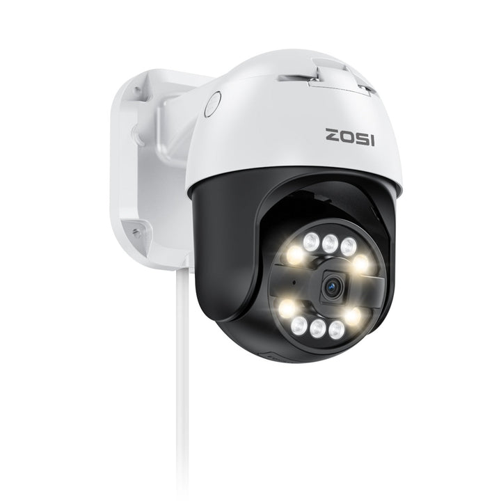 C296 5MP Pan-Tilt PoE IP Camera + 60ft Ethernet Cable Zosi