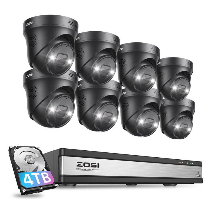 C225 4K 16 Channel Camera System + Up to 16 Cameras + 4TB Hard Drive Zosi