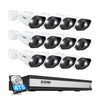 C182 5MP PoE Security Camera System + 4K 16CH PoE NVR + 4TB Hard Drive Zosi