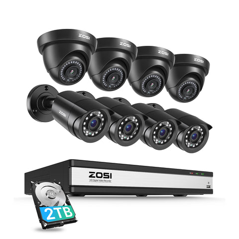 C419/C106 1080p 16 Channel 8-Cam Security System + 2TB Hard Drive