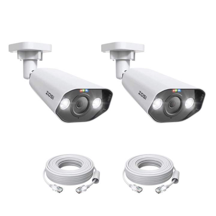 C182 4K PoE IP Camera + 60ft Ethernet Cable Zosi