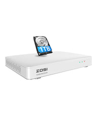 1080P 8 Channel Security DVR Recorder + 1TB Hard Drive (ZR08VU)