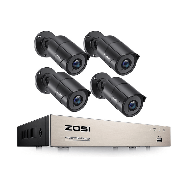 C261 8 Channel 2MP Security Camera System with Audio + Optional 2TB Hard Drive Zosi