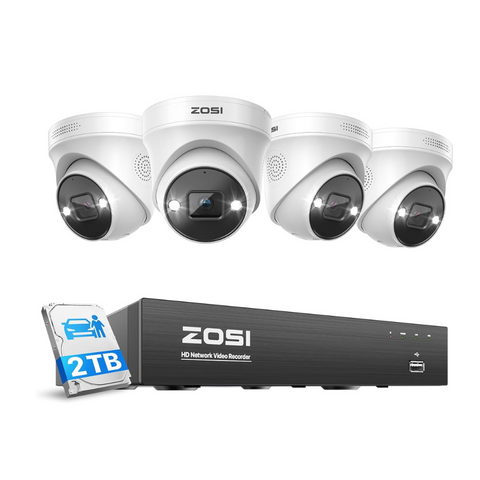 C225 4K 8 Channel Security System + Up to 8 Cameras + 2TB / 4TB Hard Drive