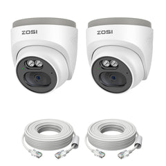 C220 2Pack/4Pack 4MP Add-on PoE Camera + 60ft Ethernet Cable