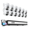 C225 5MP PoE Camera System + 4K 16CH PoE NVR + 4TB Hard Drive Zosi