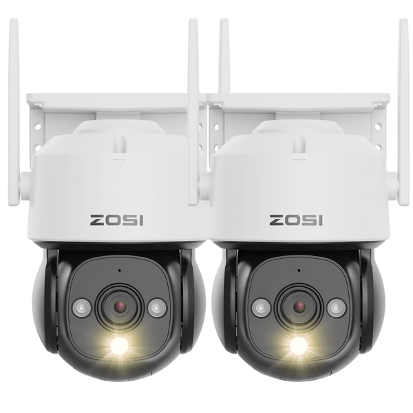 C290 2pack PTZ WiFi Security Camera + Person/Vehicle Detection