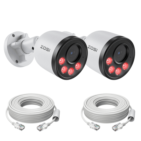 C180 2pack/4pack 4MP Add-on Camera + 60ft Ethernet Cable