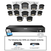 C186A 4K 16 Channel True Color Night Security System + 4TB/8TB + 2-Bay PoE NVR