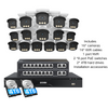 C186A 4K 16 Channel True Color Night Security System + 4TB/8TB + 2-Bay PoE NVR