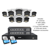 C186A 4K 16 Channel True Color Night Security System + 4TB/8TB + 2-Bay PoE NVR