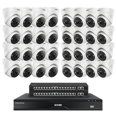 C225 32-Channel 4K PoE Security Camera System + 4TB/8TB HDD