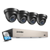 C419 2MP 8 Channel Analog Security System + Optional 2TB Hard Drive Zosi