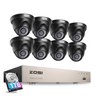 C419 2MP 8 Channel Analog Security System + Optional 2TB Hard Drive Zosi