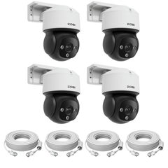 C290M 4K PT PoE Camera with IR Night Vision + 60ft Ethernet Cable