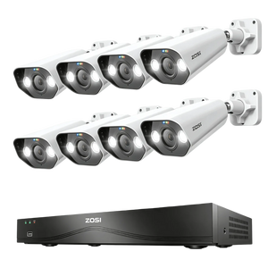 C182 4K PoE Security Camera System + 16CH NVR with 4TB Hard Drive