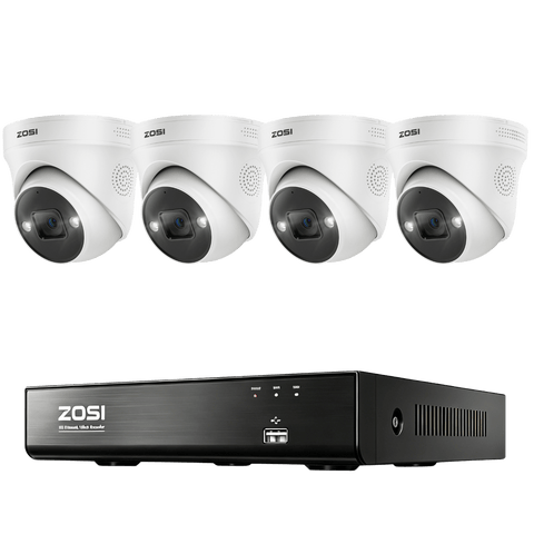 C225 4K 8CH PoE Security Camera System + 2TB Hard Drive