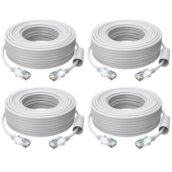 60ft/100ft/150ft Cat5e Ethernet Network Cable for PoE Camera