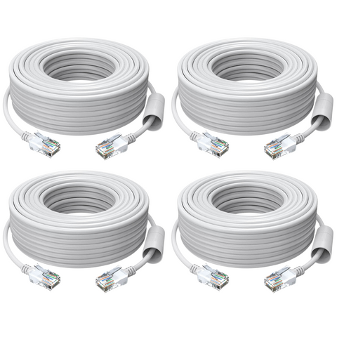 60ft/100ft/150ft Cat5e Ethernet Network Cable for PoE Camera