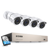 C261 8 Channel 2MP Security Camera System with Audio + Optional 2TB Hard Drive Zosi