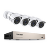 C261 8 Channel 2MP Security Camera System with Audio + Optional 2TB Hard Drive Zosi