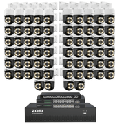 [Includes 16TB]C296 64 Channel PTZ 4K PoE Security Camera System for Business + 16TB (4*4TB)