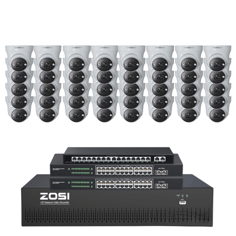 C225 64 Channel 4K PoE Security Camera System for Business