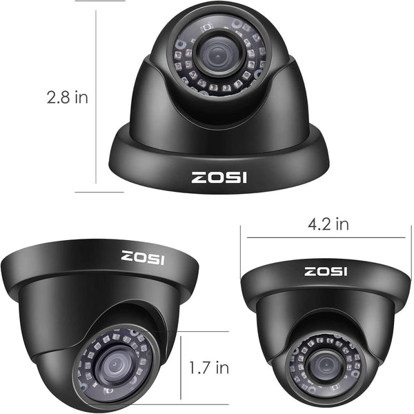 C419 16 Channel 2MP Security System + Up to 16 Cameras +Optional Hard Drive Zosi