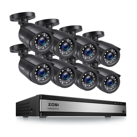 C106 16 Channel 1080P CCTV Camera System + Up to 16 Cameras + Optional Hard Drive