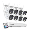 C186 4MP Wireless WiFi Security System + Up to 8 Cameras + 2TB Hard Drive