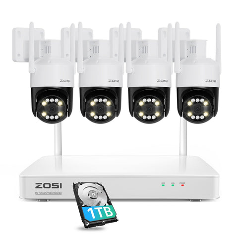 C296 4K 8MP Wi-Fi 6 Security Camera System + 8CH NVR with 1TB HDD