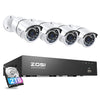 C261 5MP Security System + Up to 8 Cameras + 4K 8CH PoE NVR + 2TB Hard Drive