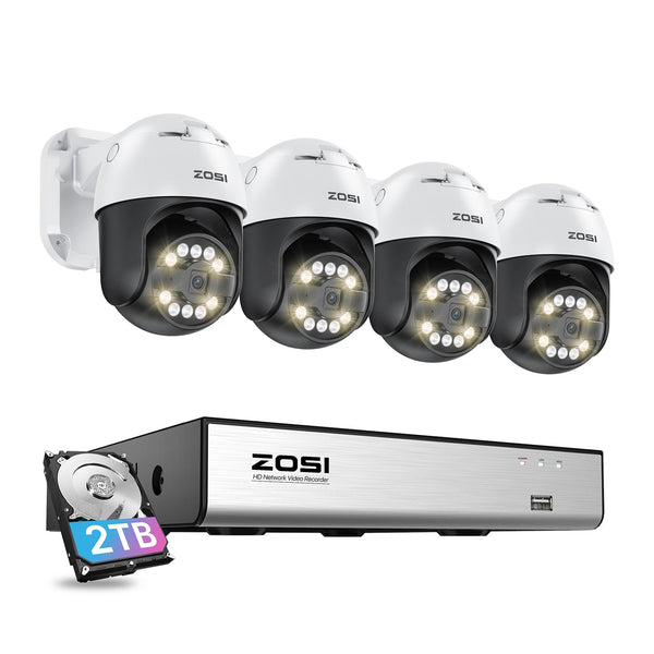 C296 5MP Auto Tracking PoE Camera System + 2TB Hard Drive