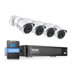 C261 1080p 8-Channel DVR Security Camera System with Audio + Optional Hard Drive