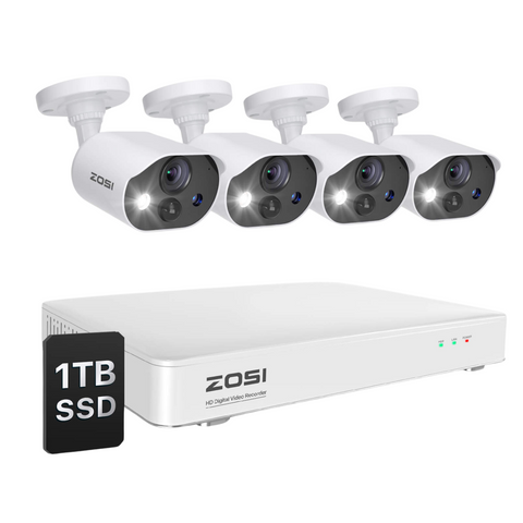 C303 1080P 8 Channel Security System with Audio + 1TB SSD