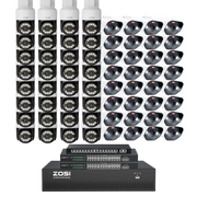 [Includes 16TB]C296/C182 64 Channel PTZ 4K PoE Security Camera System for Business + 16TB (4*4TB)