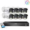 C186A 4K 16 Channel True Color Night Security System + 4TB/8TB + 2-Bay PoE NVR