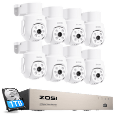 C280 5MP HD-TVI PTZ Security System with Audio + 8CH 5MP DVR(ZR08JN)