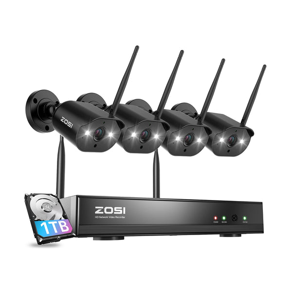 C302 3MP Spotlight WiFi Camera System + Optional 1TB/2TB Hard Drive Zosi