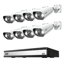 C182 4K PoE Security Camera System + 16CH NVR with 4TB Hard Drive