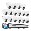 C225 5MP PoE Camera System + 4K 16CH PoE NVR + 4TB Hard Drive Zosi