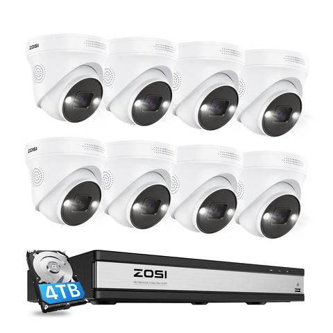 C225 5MP PoE Camera System + 4K 16CH PoE NVR + 4TB Hard Drive