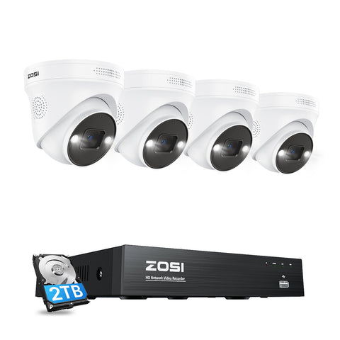 C225 4K 8 Channel PoE Security System+ AI Human Detection