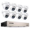 C419 2MP 8 Channel Analog Security System + Optional 2TB Hard Drive Zosi