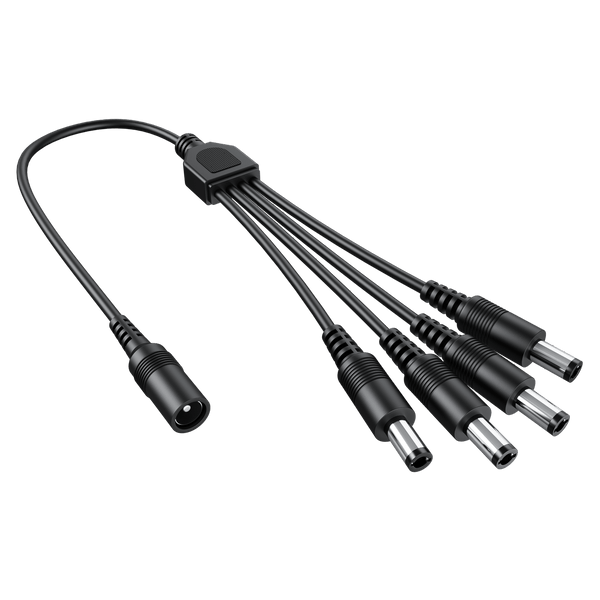 DC 1 to 4 Power Splitter Cord, DC 1 to 8 Power Splitter Cord, Y Adapter