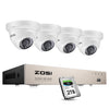 ZOSI 8 Channel 5MP PoE Video Surveillance System,Wired 5MP PoE IP Camera, 5MP PoE NVR with 2TB HDD for 24/7 Recording,80ft Infrared Night Vision Zosi